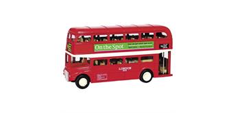 London Bus aus Spritzguss, Länge 12 cm