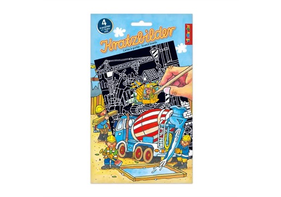 Lutz Mauder 10246 Kratzbilder 4 Stück - Baustelle