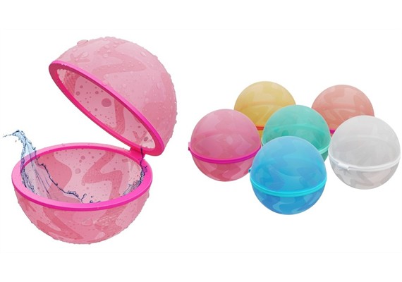 Magic Bubble 80105 Wiederverwendbare Silikon Wasserbomben 6 Stück