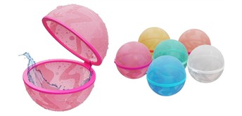 Magic Bubble 80105 Wiederverwendbare Silikon Wasserbomben 6 Stück