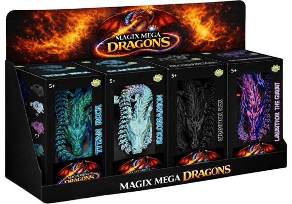 MagiX Mega Dragons 70 cm - 1 Stück assortiert