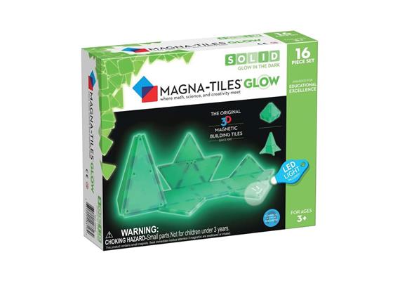 Magna-Tiles® Glow in the Dark Set (16-teilig)