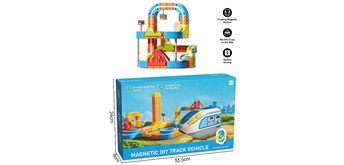 Magnetische 3D Eisenbahn Set 100-teilig