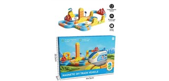 Magnetische 3D Eisenbahn Set 164-teilig