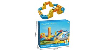 Magnetische 3D Eisenbahn Set 75-teilig