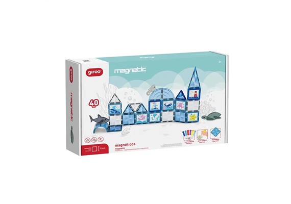 Magnetspiel der Ozean 40-teilig mit 6 Markern