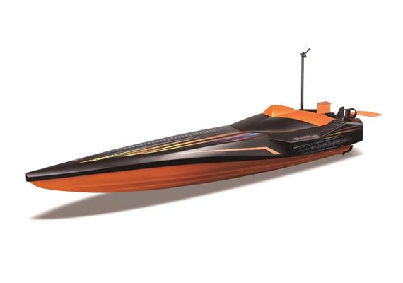 Maisto RC Speed Boat ohne Batterien, orange/schwarz