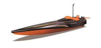 Maisto RC Speed Boat ohne Batterien, orange/schwarz