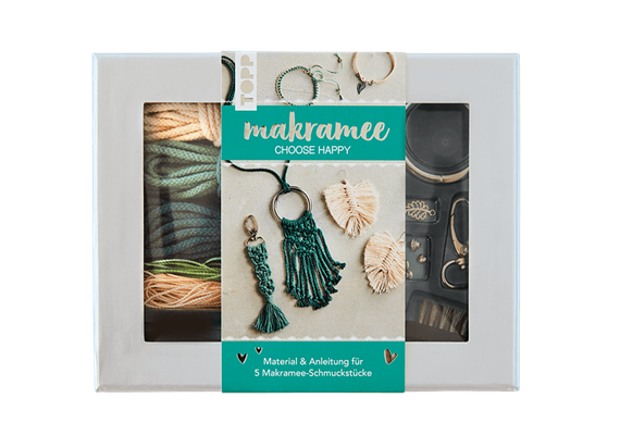 Makramee-Schmuckset Choose Happy