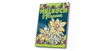Malbuch Pflanzen mit Stickern