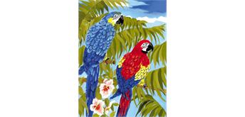 Malen nach Zahlen Junior - Papageien - 33 x 24 cm