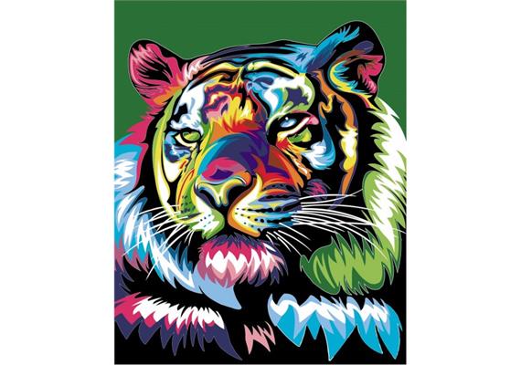 Malen nach Zahlen Set Tiger 50 x 40 cm