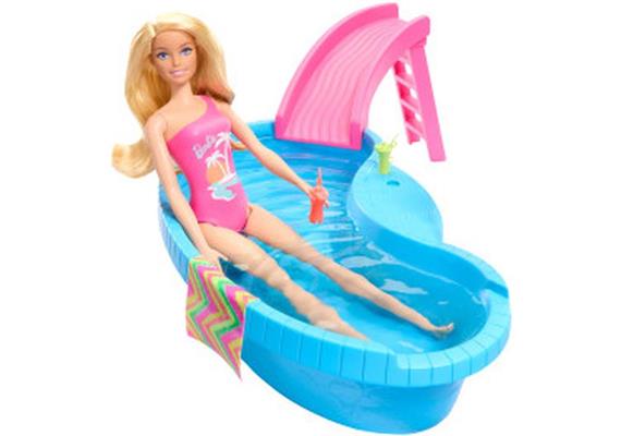Mattel - Barbie Pool mit Puppe (blond)