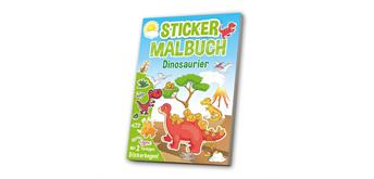 Media - Mal und Stickerbuch A4 Dinosaurier