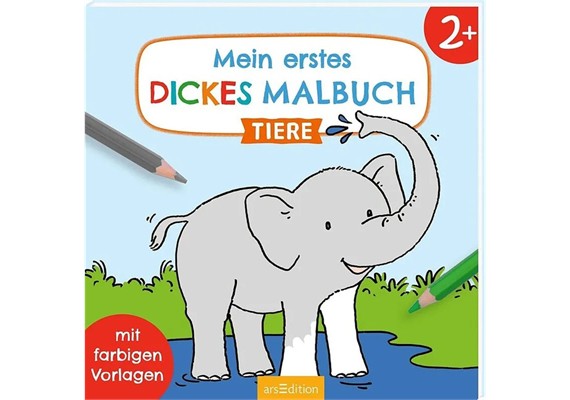Mein erstes dickes Malbuch ab 2 - Tiere