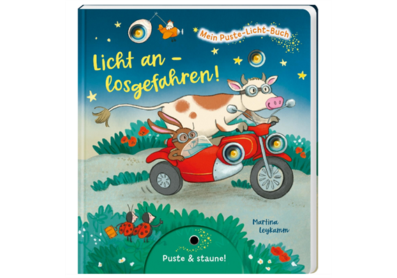 Mein Puste-Licht-Buch: Licht an - losgefahren!