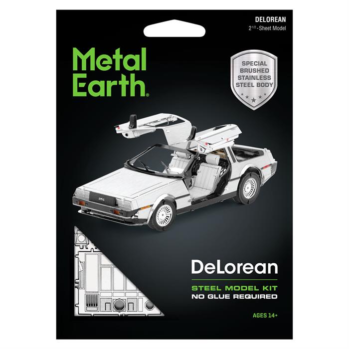 DeLorean 3D Steel Model Kit Fascinations Metal Earth 