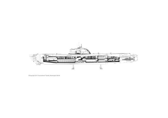 Metal Earth - German U-Boat Type XXI MMS121