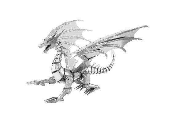 Metal Earth - Iconx Silver Dragon ICX023