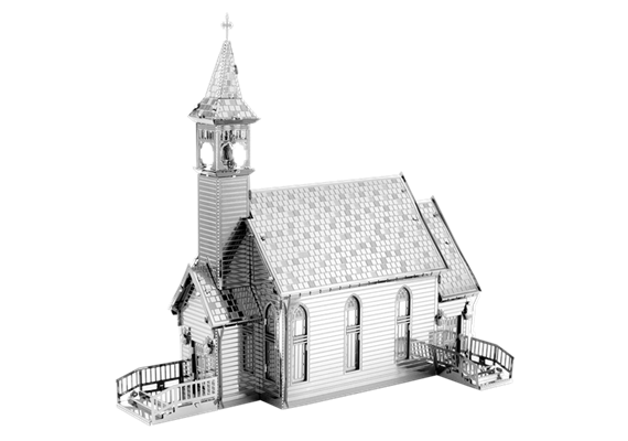 Metal Earth MMS156 - Old Country Church, 2 Sheets