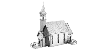 Metal Earth MMS156 - Old Country Church, 2 Sheets