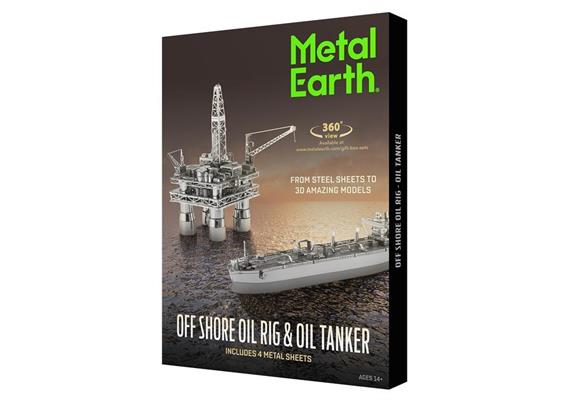 Metal Earth - Off Shore Oil Rig and Oil Tanker – Gift Box MMG105