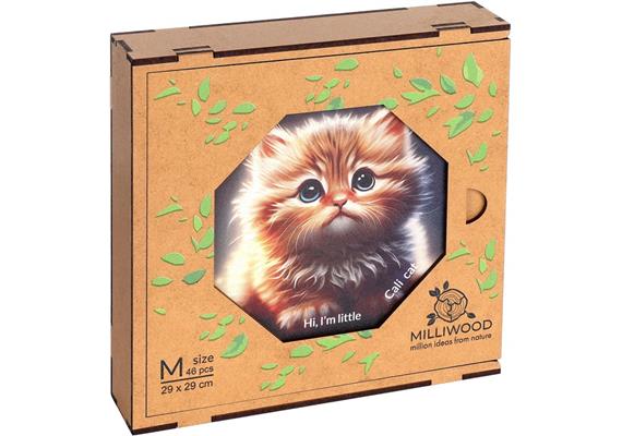 Milliwood Puzzle Holz M Cali Cat 46 Teile