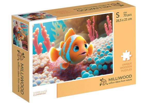 Milliwood Puzzle Holz S Clownfish 70 Teile