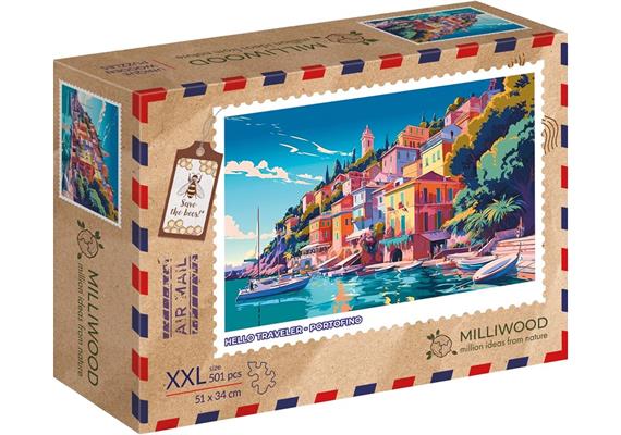 Milliwood Puzzle Holz XXL Portofino 501 Teile