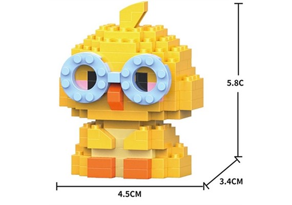 Mini Klemmbausteine Set Ente, 191 Teile