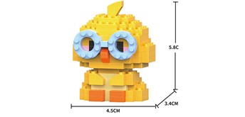 Mini Klemmbausteine Set Ente, 191 Teile