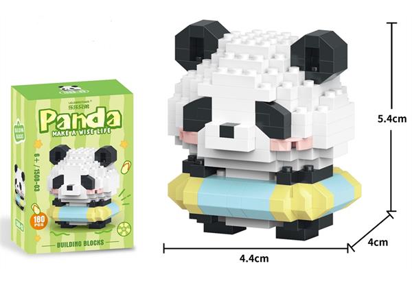 Mini Klemmbausteine Set Panda, 180 Teile