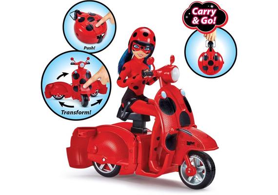 Miraculous Ladybug Scooter mit Puppe