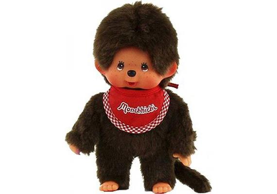 Monchhichi Classic Boy rot, ca. 20 cm