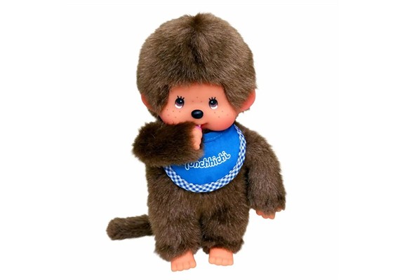 Monchhichi Junge mit Latz blau/braun 20 cm