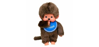 Monchhichi Junge mit Latz blau/braun 20 cm