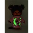 Monchhichi Mädchen Glow in the dark rosa/braun 20 cm | Bild 3
