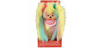 Monchhichi Mädchen mit 6 farbigen Zöpfen 20 cm
