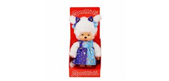 Monchhichi Plüschfigur Mädchen mit Sternenlicht Kleid 20 cm