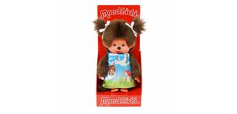 Monchhichi Plüschfigur Mädchen Storchenkleid braun 20 cm