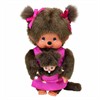 Monchhichi Plüschfigur Mutter mit Kind lila/ braun 20 cm