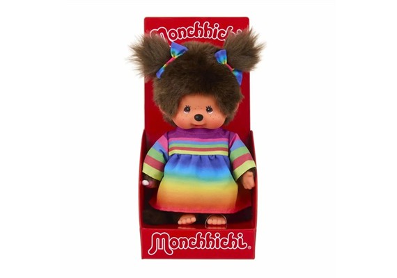 Monchhichi Plüschfigur Rainbow Dress Girl 20 cm