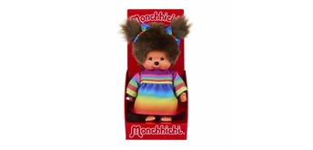 Monchhichi Plüschfigur Rainbow Dress Girl 20 cm