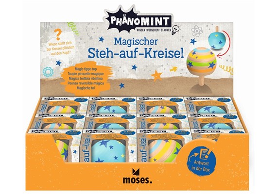 Moses PhänoMINT Magischer Steh-auf-Kreisel 1 Stück assortiert
