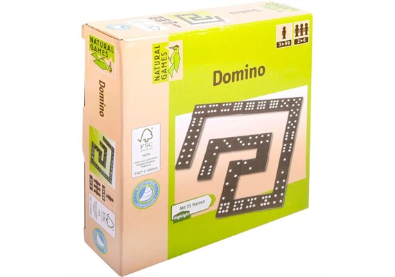 Natural Games Holz Domino, 55 Steine