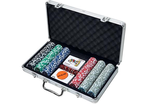 Natural Games Poker-Set im Aluminiumkoffer, 300 Chips
