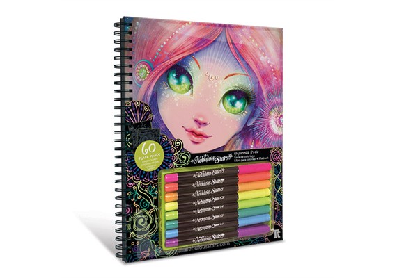 Nebulous NS11111 - Malbuch mit 8 Stiften