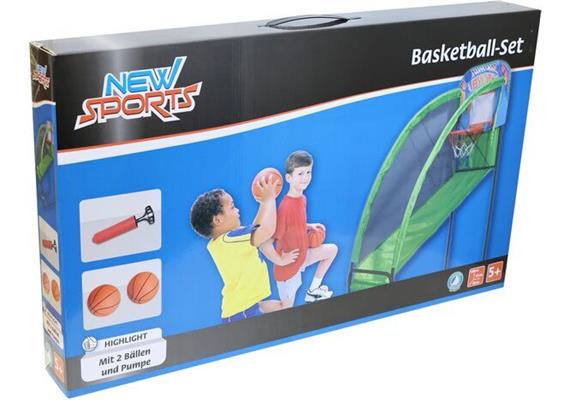 New Sports - Basketball Indoor-Set, inkl. 2 Bälle