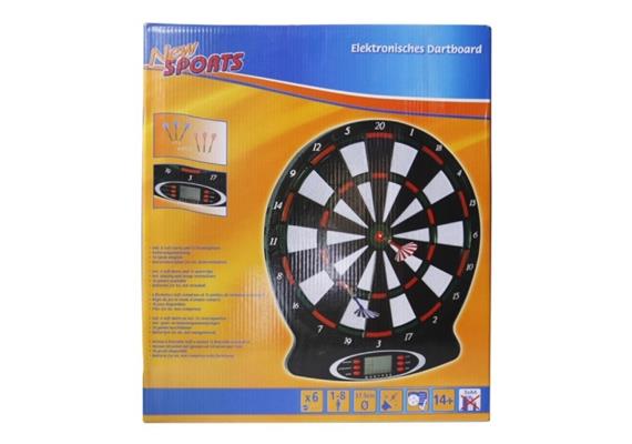 New Sports Elektronisches Dartboard, 18 Spiele