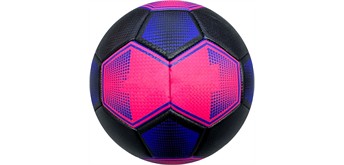New Sports Fussball schwarz/pink, Grösse 4 unaufgeblasen